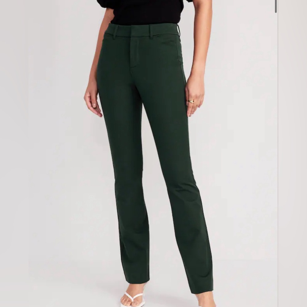 Old Navy, Pixie, Forest Green, Flare work pants size 8
